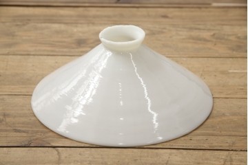 フロアスタンドを新規製作!ご希望のサイズ、デザインにて。高さ・角度調整可能な仕様で、台座は円形にて製作。シェードは当店のアンティークのものを使用。(フロアランプ、スタンドライト、照明)