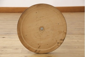 フロアスタンドを新規製作!ご希望のサイズ、デザインにて。高さ・角度調整可能な仕様で、台座は円形にて製作。シェードは当店のアンティークのものを使用。(フロアランプ、スタンドライト、照明)