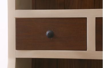 ブックシェルフを新規製作!ヒノキ材、杉材を使用。ペイントを施し、ツートンカラーで仕上げ。(オープンラック、飾り棚、本棚、収納棚)