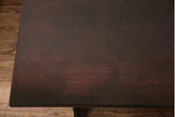 透かし入りテーブルを新規製作!お客様のデザインを参考に透かし加工。濃い茶色で着色し仕上げ。(カフェテーブル、コーヒーテーブル、コンソールテーブル)