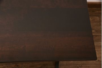 透かし入りテーブルを新規製作!お客様のデザインを参考に透かし加工。濃い茶色で着色し仕上げ。(カフェテーブル、コーヒーテーブル、コンソールテーブル)