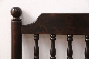 松本民芸家具のベッドフレーム用すのこを新規製作!デザイン、色味は当店商品を参考。(木製ベッド)