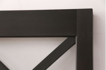 ガラス戸2枚と戸枠を新規製作!当店商品を参考に製作。戸車、召合わせ錠を取り入れ、クリアガラスを組み入れ。濃い茶色で着色し仕上げ。(引き戸、建具)