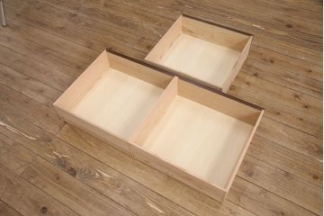 収納棚を新規製作!過去のオーダー家具を再現。濃い茶色に着色し仕上げ。(戸棚、食器棚、キャビネット)