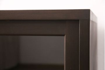 収納棚を新規製作!過去のオーダー家具を再現。濃い茶色に着色し仕上げ。(戸棚、食器棚、キャビネット)