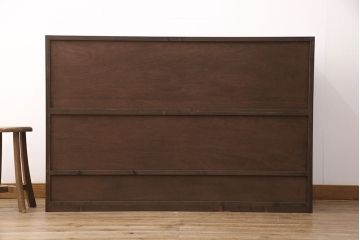 収納棚を新規製作!過去のオーダー家具を再現。濃い茶色に着色し仕上げ。(戸棚、食器棚、キャビネット)
