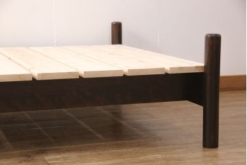 松本民芸家具のベッドフレームに合わせてすのこを新規製作!(木製ベッド)