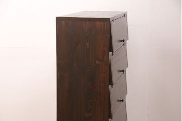 パタパタ扉の収納棚を新規製作!扉に古材使用。(下駄箱、戸棚)