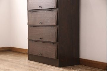 パタパタ扉の収納棚を新規製作!扉に古材使用。(下駄箱、戸棚)