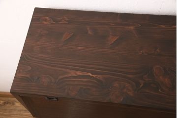 パタパタ扉の収納棚を新規製作!扉に古材使用。(下駄箱、戸棚)
