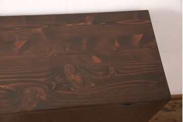 パタパタ扉の収納棚を新規製作!扉に古材使用。(下駄箱、戸棚)