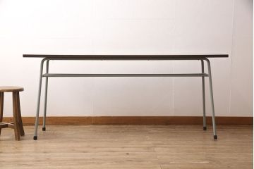 鉄脚テーブルを新規製作!売り切れたものを再現。天板は古材を使用。(作業台、カウンターテーブル)
