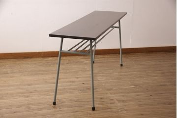 鉄脚テーブルを新規製作!売り切れたものを再現。天板は古材を使用。(作業台、カウンターテーブル)