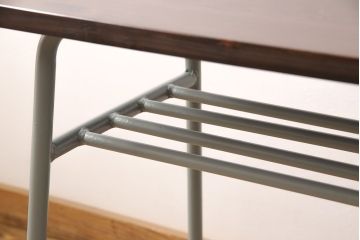 鉄脚テーブルを新規製作!売り切れたものを再現。天板は古材を使用。(作業台、カウンターテーブル)