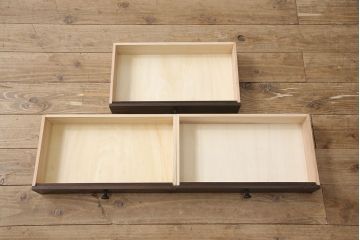 本棚を新規製作!イメージ画像を参考にヒノキ無垢材を使用。(ブックシェルフ)