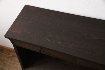 本棚を新規製作!イメージ画像を参考にヒノキ無垢材を使用。(ブックシェルフ)