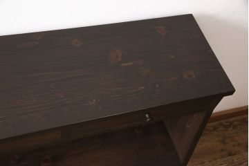 本棚を新規製作!イメージ画像を参考にヒノキ無垢材を使用。(ブックシェルフ)