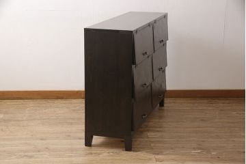 パタパタ収納棚を新規製作!前板には古材とお好みの取っ手パーツを使用。(下駄箱、戸棚)
