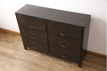 パタパタ収納棚を新規製作!前板には古材とお好みの取っ手パーツを使用。(下駄箱、戸棚)