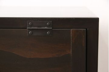 パタパタ収納棚を新規製作!前板には古材とお好みの取っ手パーツを使用。(下駄箱、戸棚)