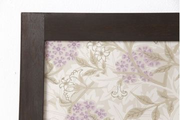 押し入れ用両開き戸を新規製作!表面にウィリアム・モリスの生地を使用し、洋風な扉に。(ふすま、建具)