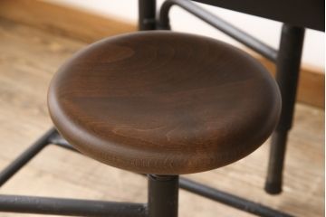 格納スツール8脚付きテーブルを新規製作!マットブラックでペイント仕上げ。(8人用ダイニングテーブル、作業台)
