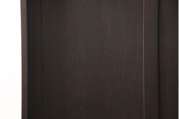 イギリスアンティーク風のカウンターを新規製作!角を丸く面取り加工。濃い茶色で着色仕上げ。(店舗什器、サイドボード)