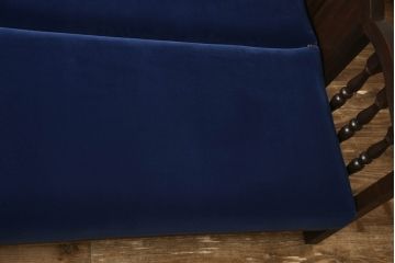 ソファベッドを新規製作!ご希望の生地と濃い茶色の着色でアンティーク調の仕上がりに。(3人掛けソファ、トリプルソファ)
