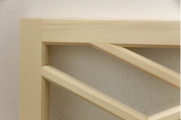 大正ロマン風の欄間を新規製作!結露ガラスを使用。(明り取り、明かり取り、建具)