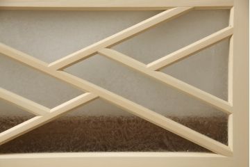 大正ロマン風の欄間を新規製作!結露ガラスを使用。(明り取り、明かり取り、建具)