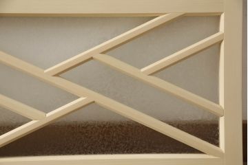 大正ロマン風の欄間を新規製作!結露ガラスを使用。(明り取り、明かり取り、建具)