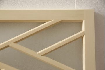大正ロマン風の欄間を新規製作!結露ガラスを使用。(明り取り、明かり取り、建具)