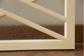 大正ロマン風の欄間を新規製作!結露ガラスを使用。(明り取り、明かり取り、建具)