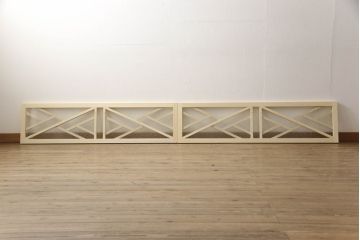 大正ロマン風の欄間を新規製作!結露ガラスを使用。(明り取り、明かり取り、建具)