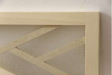 大正ロマン風の欄間を新規製作!結露ガラスを使用。(明り取り、明かり取り、建具)