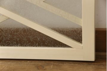 大正ロマン風の欄間を新規製作!結露ガラスを使用。(明り取り、明かり取り、建具)
