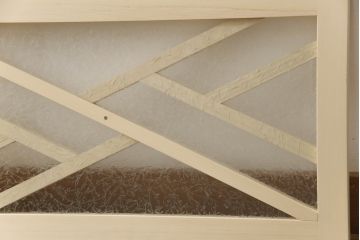 大正ロマン風の欄間を新規製作!結露ガラスを使用。(明り取り、明かり取り、建具)