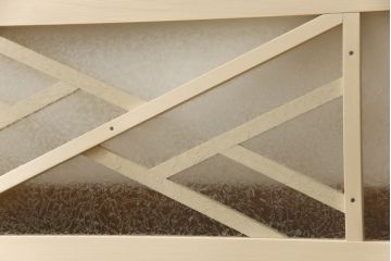 大正ロマン風の欄間を新規製作!結露ガラスを使用。(明り取り、明かり取り、建具)