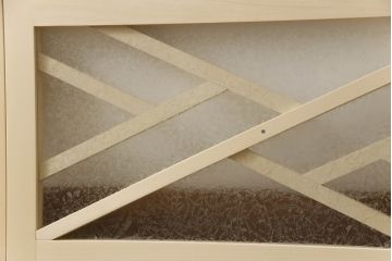 大正ロマン風の欄間を新規製作!結露ガラスを使用。(明り取り、明かり取り、建具)