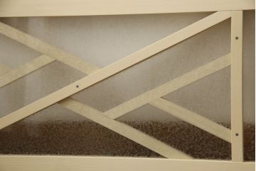 大正ロマン風の欄間を新規製作!結露ガラスを使用。(明り取り、明かり取り、建具)