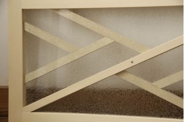 大正ロマン風の欄間を新規製作!結露ガラスを使用。(明り取り、明かり取り、建具)