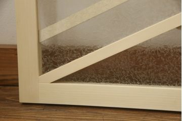大正ロマン風の欄間を新規製作!結露ガラスを使用。(明り取り、明かり取り、建具)