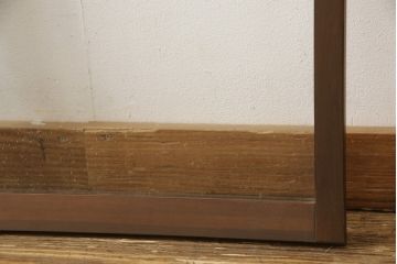 食器棚用の建具を新規製作!お客様の建具の仕様やサイズを元に再製作。ガラスはそのまま使用し、本体は現状の色味に合わせて着色。(建具、引き戸、ガラス戸)