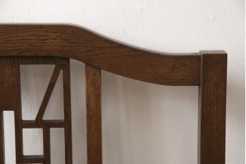 2人掛けソファを新規製作!ラフジュ工房オリジナルのソファを参考に製作。ご希望の生地を張り、鋲、ブレードを取り付け。(ベンチ、ダイニングソファ)