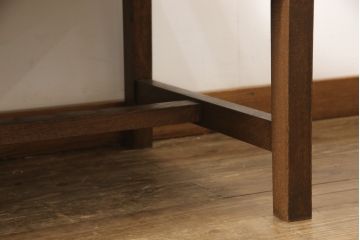 2人掛けソファを新規製作!ラフジュ工房オリジナルのソファを参考に製作。ご希望の生地を張り、鋲、ブレードを取り付け。(ベンチ、ダイニングソファ)