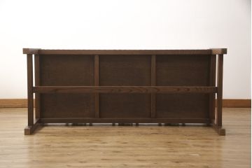 2人掛けソファを新規製作!ラフジュ工房オリジナルのソファを参考に製作。ご希望の生地を張り、鋲、ブレードを取り付け。(ベンチ、ダイニングソファ)