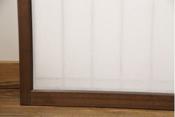 組子障子戸4枚×2セットを新規製作!当店のオーダー建具を参考にご希望のサイズで障子戸を製作。引手を取り付け、プラスチック障子紙を新たに張り、当店商品を参考に着色。(引き戸、建具)
