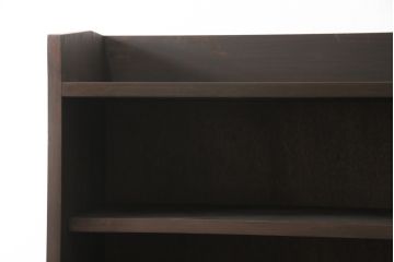 本棚を新規製作!ご希望のデザイン・サイズにて。可動式の棚板を3枚を取り付け、ご自宅の家具に合わせた色に着色。(オープンラック、ブックシェルフ)