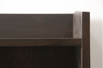 本棚を新規製作!ご希望のデザイン・サイズにて。可動式の棚板を3枚を取り付け、ご自宅の家具に合わせた色に着色。(オープンラック、ブックシェルフ)