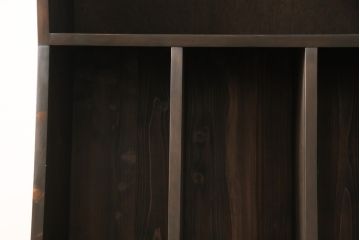 本棚を新規製作!ご希望のデザイン・サイズにて。可動式の棚板を3枚を取り付け、ご自宅の家具に合わせた色に着色。(オープンラック、ブックシェルフ)